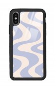 iPhone X - Xs Uyumlu Wave Efect Tasarımlı Glossy Telefon Kılıfı