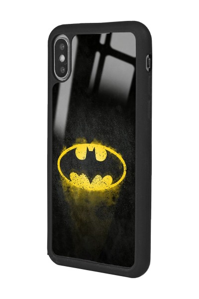 iPhone X - Xs  Uyumlu Yellow Batman Tasarımlı Glossy Telefon Kılıfı