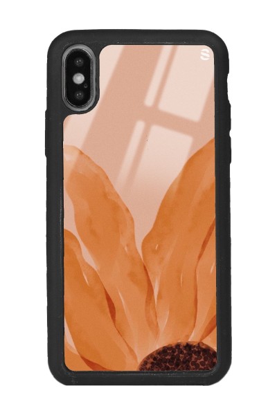 iPhone X - Xs Watercolor Sun Tasarımlı Glossy Telefon Kılıfı