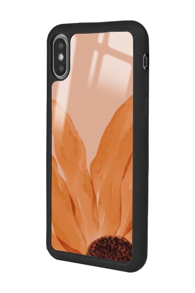 iPhone X - Xs Watercolor Sun Tasarımlı Glossy Telefon Kılıfı