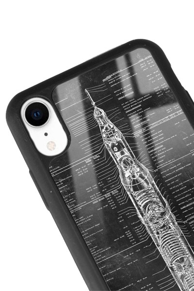 iPhone Xr Apollo Plan Tasarımlı Glossy Telefon Kılıfı