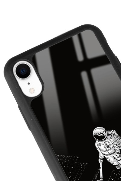 iPhone Xr Astronot Tatiana Tasarımlı Glossy Telefon Kılıfı