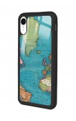 iPhone Xr Atlantic Map Tasarımlı Glossy Telefon Kılıfı