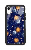 iPhone Xr Ay Güneş Pijama Tasarımlı Glossy Telefon Kılıfı