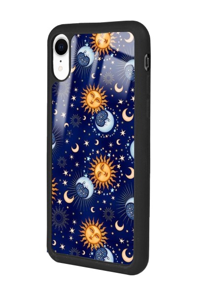 iPhone Xr Ay Güneş Pijama Tasarımlı Glossy Telefon Kılıfı