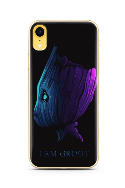 Iphone Xr Baby Groot Tasarım Süper Şeffaf Silikon Telefon Kılıfı