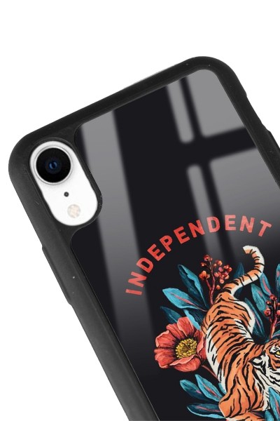iPhone Xr Bağımsız Kaplan Tasarımlı Glossy Telefon Kılıfı