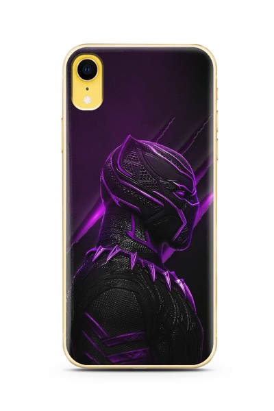 Iphone Xr Black Panter Tasarım Süper Şeffaf Silikon Telefon Kılıfı