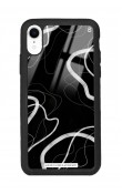 iPhone Xr Black Wave Tasarımlı Glossy Telefon Kılıfı
