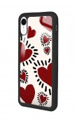 iPhone Xr Brush Heart Tasarımlı Glossy Telefon Kılıfı