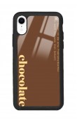 iPhone Xr Choclate Tasarımlı Glossy Telefon Kılıfı
