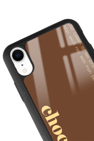 iPhone Xr Choclate Tasarımlı Glossy Telefon Kılıfı