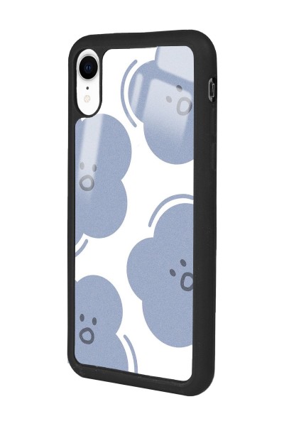 iPhone Xr Cloud Face Tasarımlı Glossy Telefon Kılıfı