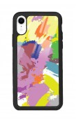 iPhone Xr Colored Brush Tasarımlı Glossy Telefon Kılıfı