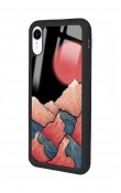 iPhone Xr Dağ Güneş Tasarımlı Glossy Telefon Kılıfı