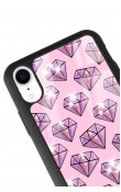 iPhone Xr Diamond Tasarımlı Glossy Telefon Kılıfı