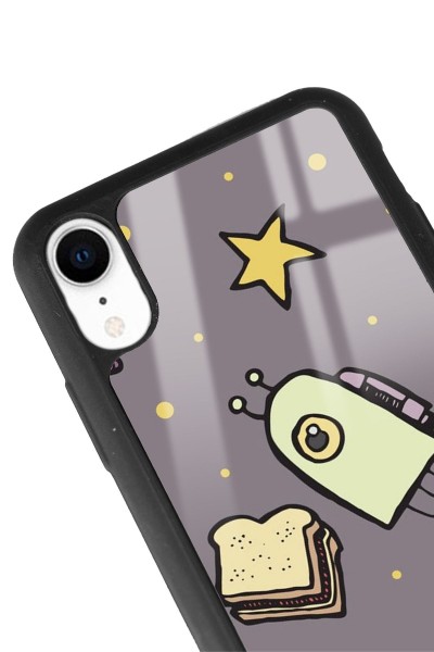 iPhone Xr Doodle Jump Tasarımlı Glossy Telefon Kılıfı