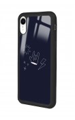 iPhone Xr Doodle Punk Tasarımlı Glossy Telefon Kılıfı
