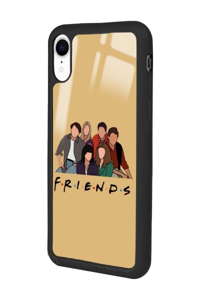 iPhone Xr Friends Tasarımlı Glossy Telefon Kılıfı