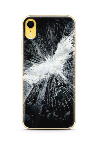 iPhone Xr Gökdelen Tasarım Süper Şeffaf Silikon Telefon Kılıfı