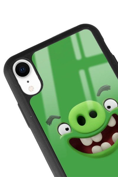 iPhone Xr Green Angry Birds Tasarımlı Glossy Telefon Kılıfı