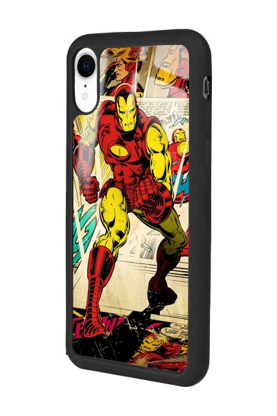 iPhone Xr Iron Man Demir Adam Tasarımlı Glossy Telefon Kılıfı