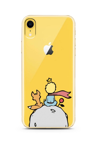 Iphone Xr Küçük Prens Tasarım Süper Şeffaf Silikon Telefon Kılıfı