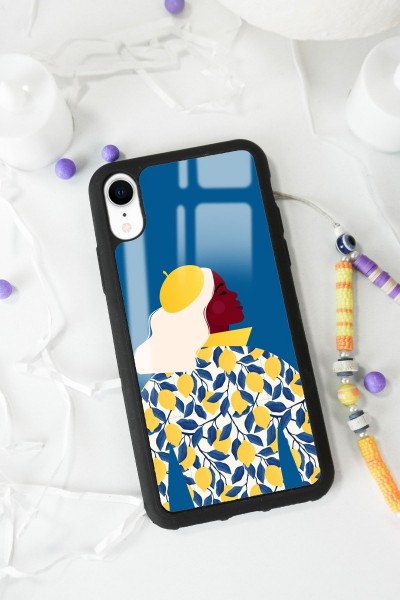 iPhone Xr Lemon Woman Tasarımlı Glossy Telefon Kılıfı