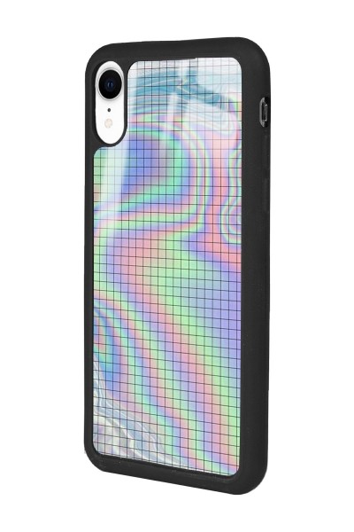 iPhone Xr Neon Dama Tasarımlı Glossy Telefon Kılıfı