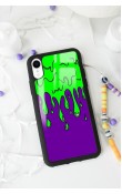 iPhone Xr Neon Damla Tasarımlı Glossy Telefon Kılıfı