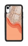 iPhone Xr Nude Benekli Tasarımlı Glossy Telefon Kılıfı