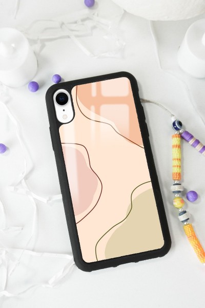 iPhone Xr Nude Colors Tasarımlı Glossy Telefon Kılıfı