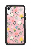 iPhone Xr Pinky Flowers Tasarımlı Glossy Telefon Kılıfı