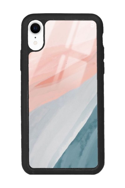 iPhone Xr Watercolor Tasarımlı Glossy Telefon Kılıfı