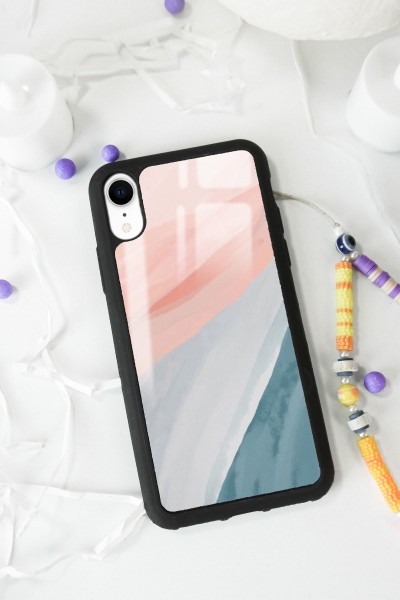 iPhone Xr Watercolor Tasarımlı Glossy Telefon Kılıfı