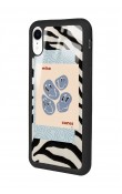 iPhone Xr Zebra Emoji Tasarımlı Glossy Telefon Kılıfı