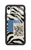 iPhone Xr Zebra Matısse Tasarımlı Glossy Telefon Kılıfı