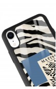 iPhone Xr Zebra Matısse Tasarımlı Glossy Telefon Kılıfı