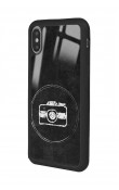 iPhone Xs Camera Tasarımlı Glossy Telefon Kılıfı