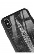 iPhone Xs Max Apollo Plan Tasarımlı Glossy Telefon Kılıfı