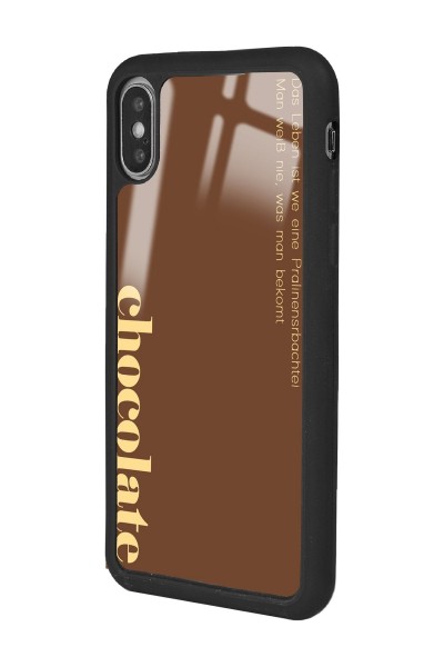 iPhone Xs Max Choclate Tasarımlı Glossy Telefon Kılıfı