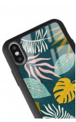 iPhone Xs Max Color Leaf Tasarımlı Glossy Telefon Kılıfı