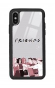 iPhone Xs Max Doodle Friends Tasarımlı Glossy Telefon Kılıfı