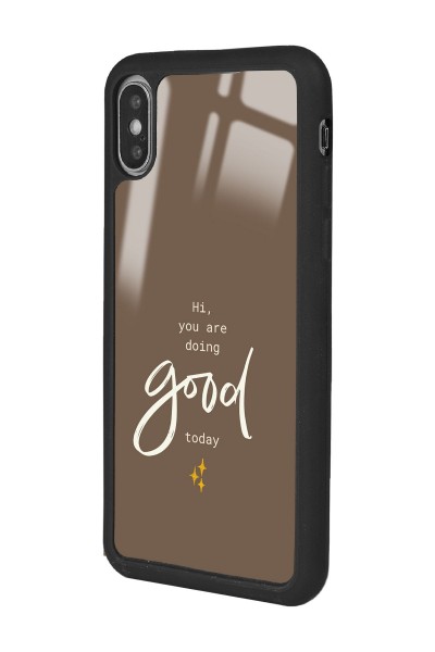 iPhone Xs Max Good Today Tasarımlı Glossy Telefon Kılıfı