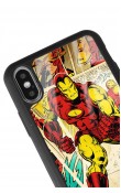 iPhone Xs Max Iron Man Demir Adam Tasarımlı Glossy Telefon Kılıfı