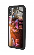 iPhone Xs Max Iron Man Tasarımlı Glossy Telefon Kılıfı