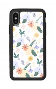 iPhone Xs Max Minik Çiçekler Tasarımlı Glossy Telefon Kılıfı