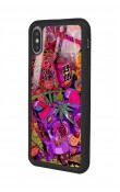 iPhone Xs Max Neon Island Tasarımlı Glossy Telefon Kılıfı