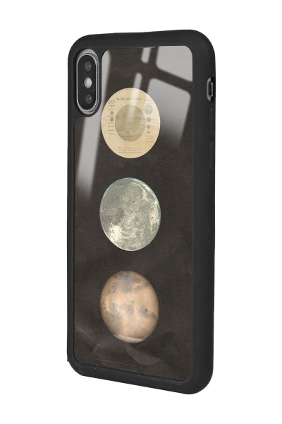 iPhone Xs Max Night Moon Tasarımlı Glossy Telefon Kılıfı
