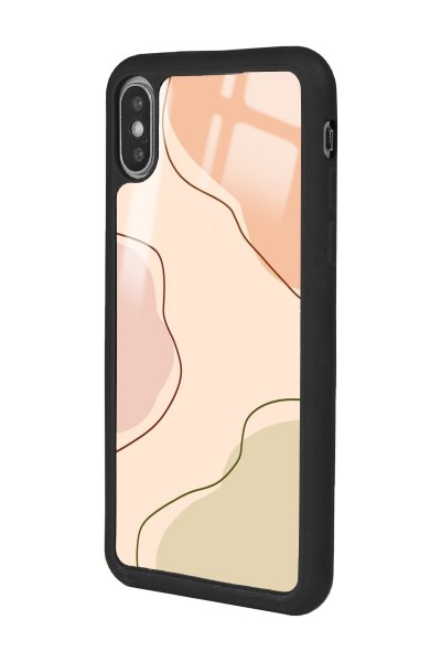 iPhone Xs Max Nude Colors Tasarımlı Glossy Telefon Kılıfı